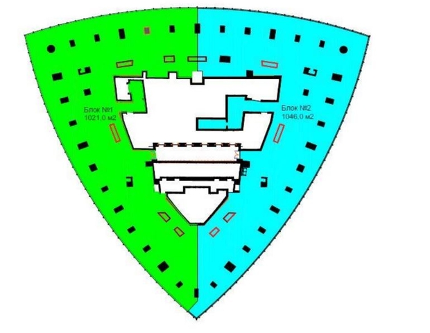 60 этаж - 2138 м<sup>2</sup>